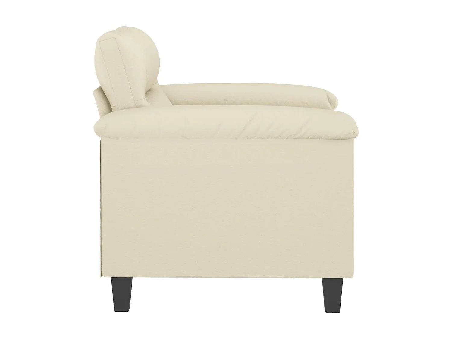 Poltrona 60 cm couro artificial creme PT790760