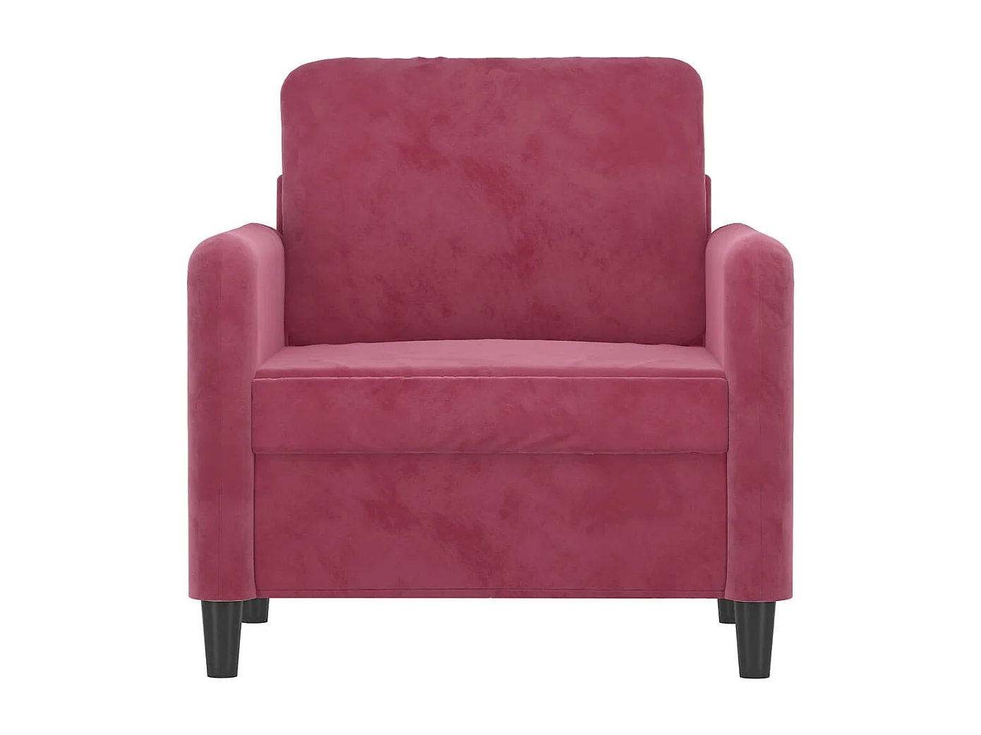 Sillón de terciopelo rojo tinto 60 cm PWFG29637