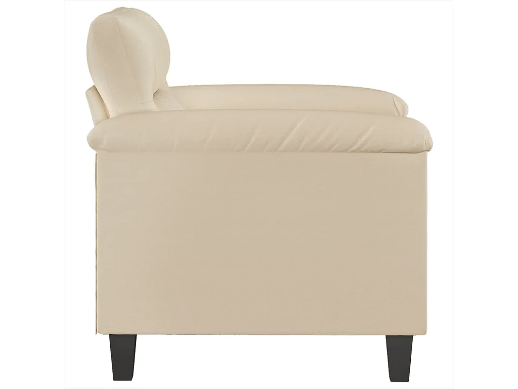 Poltrona 60 cm tecido de microfibra cor creme PT819016