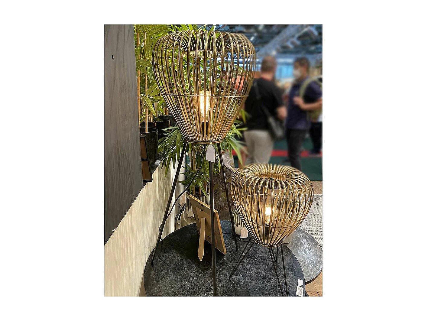 Lampe table Nouméa  H: 52 cm en métal - E27_40W