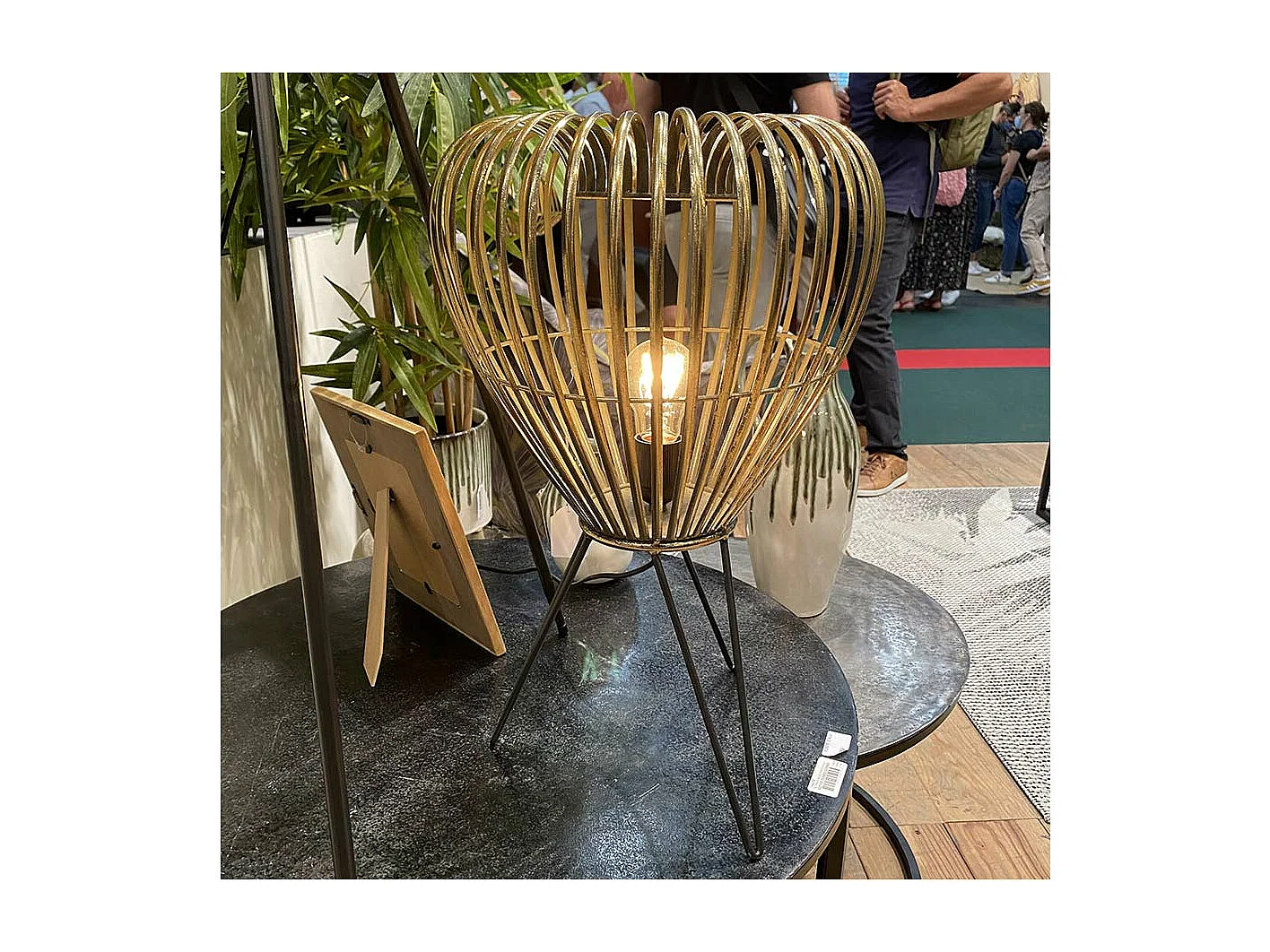 Lampe table Nouméa  H: 52 cm en métal - E27_40W