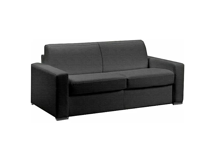 Canapé lit 3 places MASTER convertible EXPRESS 140 cm Tweed Cross gris graphite MATELAS 18 CM INCLUS
