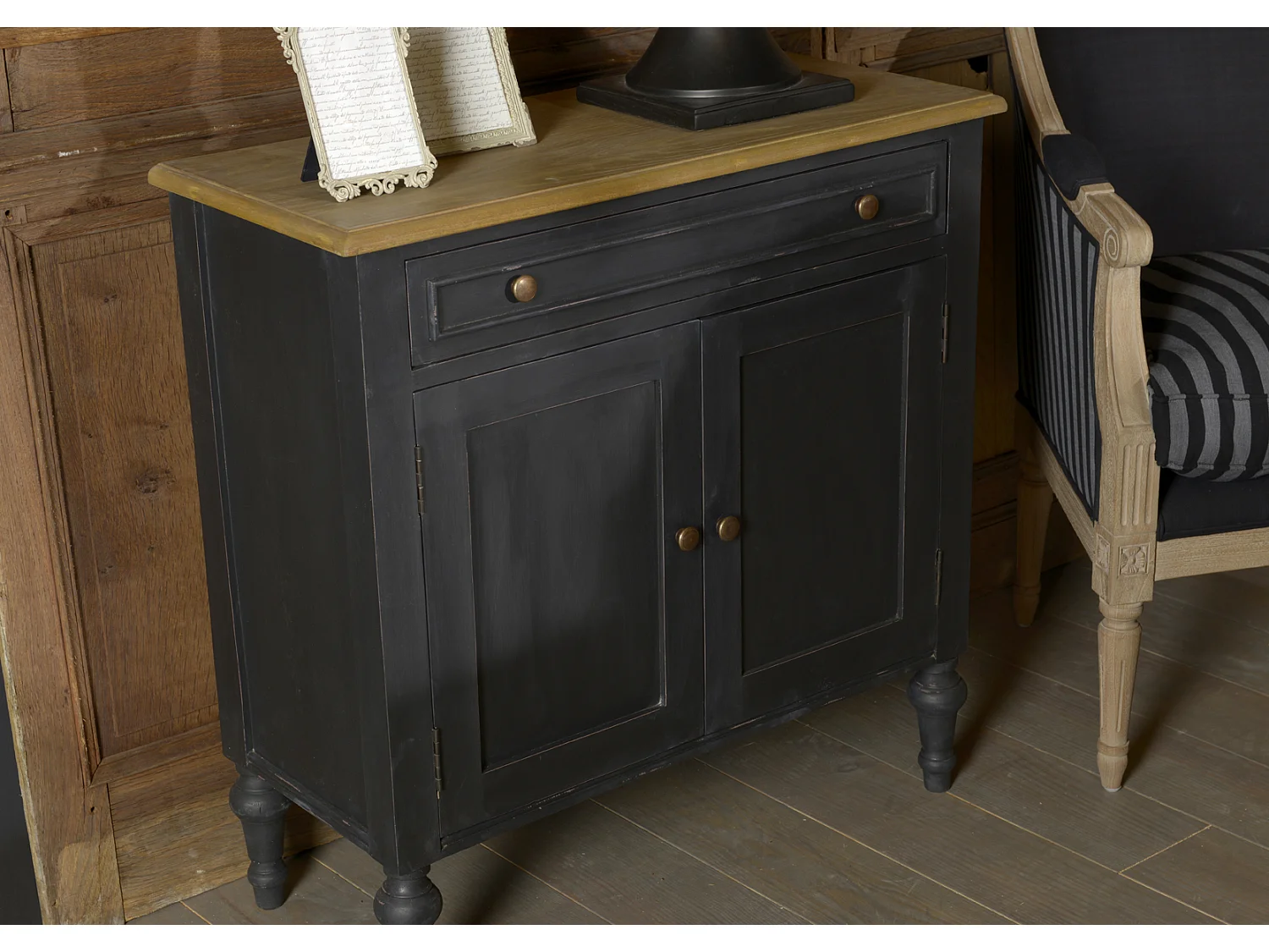 Buffet 1 tiroir en bois New Légende