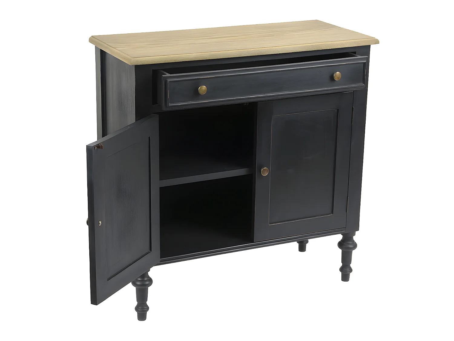 Buffet 1 tiroir en bois New Légende