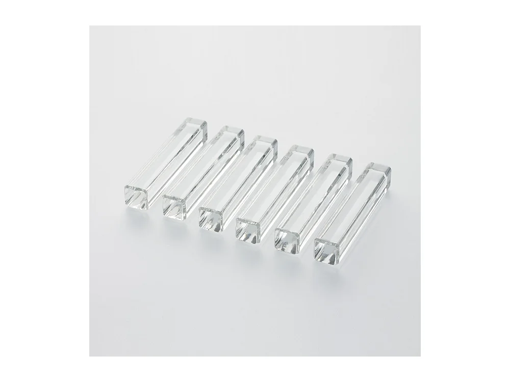 Coffret de 6 porte-couteaux réglette en cristal