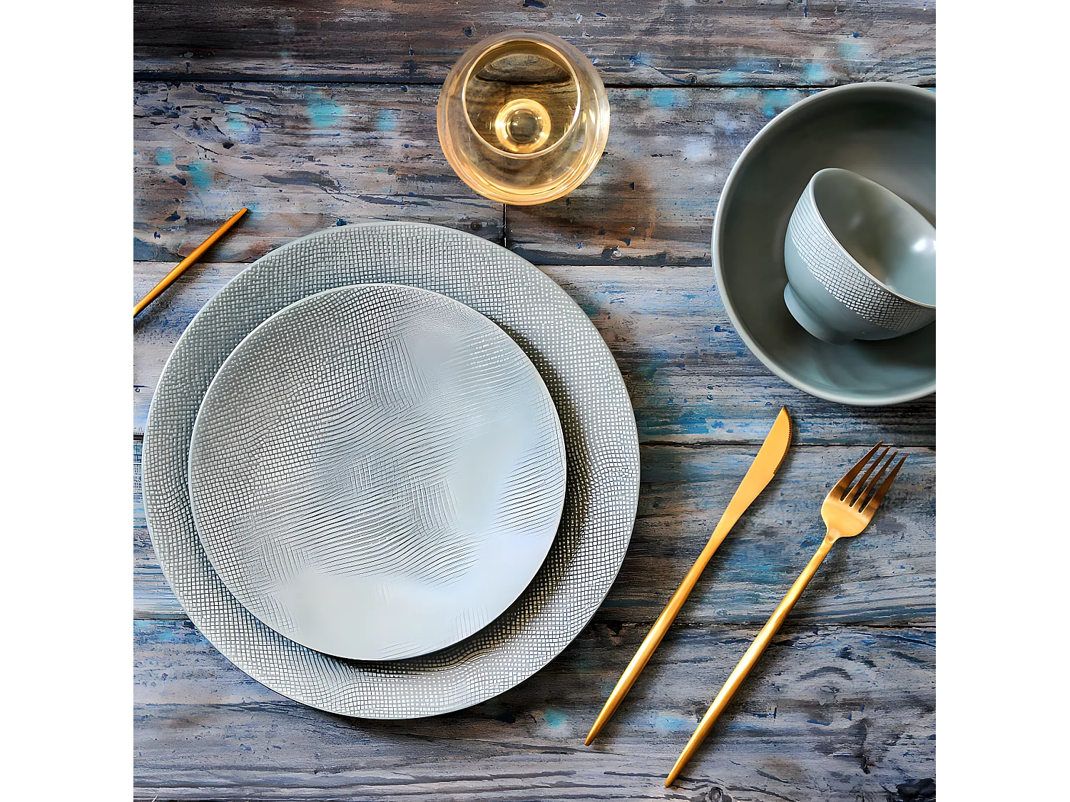 Saladier Vésuvio bleu 16,5 cm