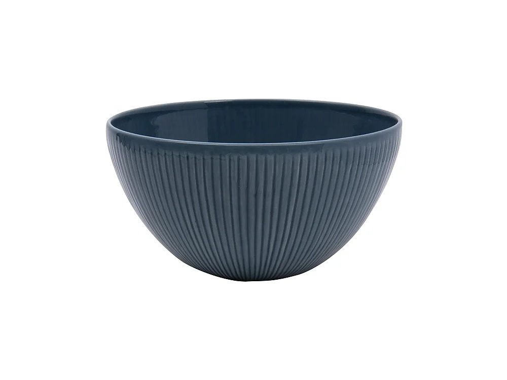 Saladier Bohémia 28,5 cm bleu