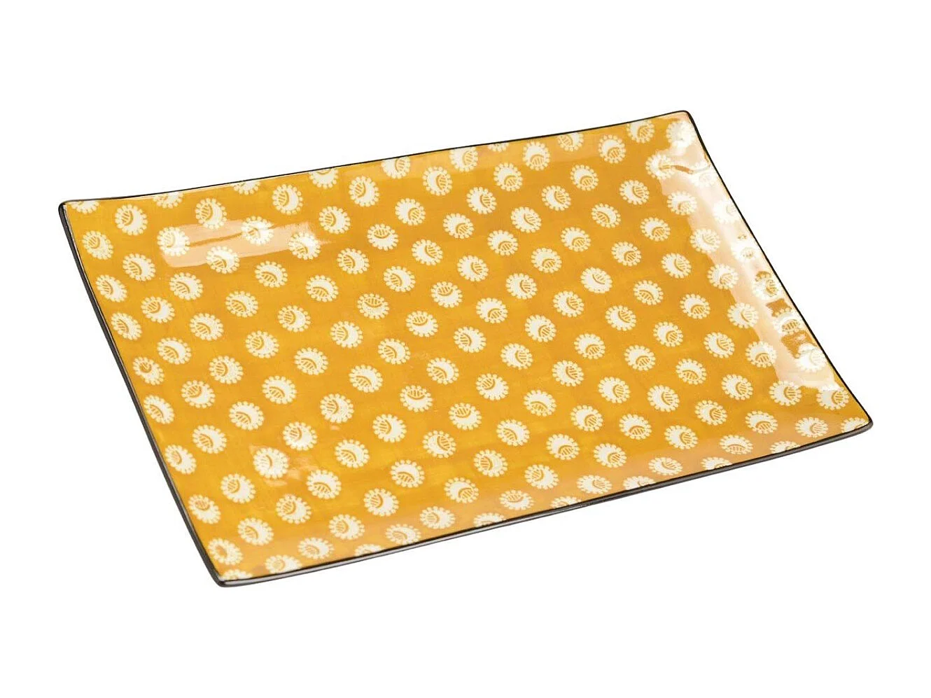 Plat rectangulaire imany 32 cm en grés