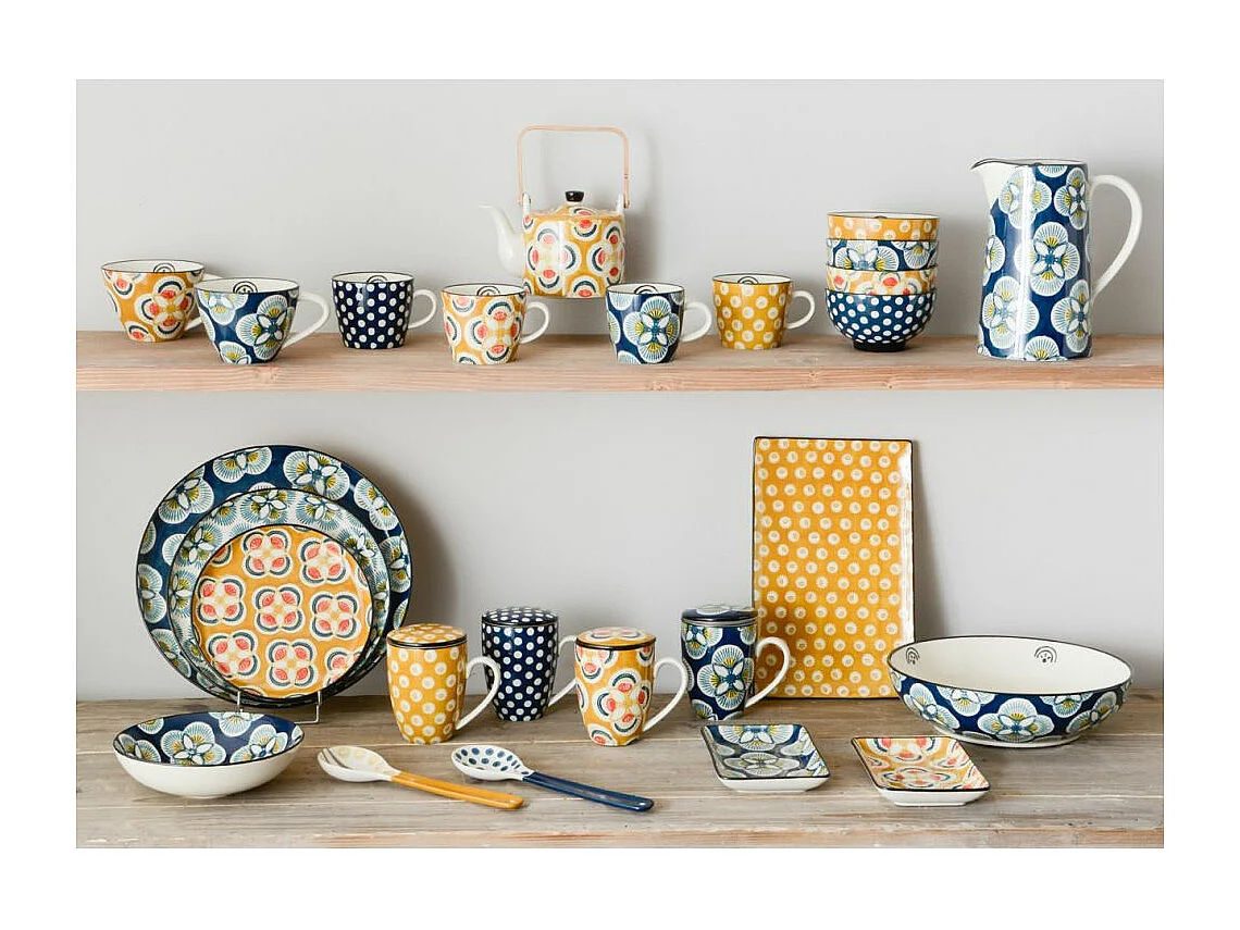 Plat rectangulaire imany 32 cm en grés