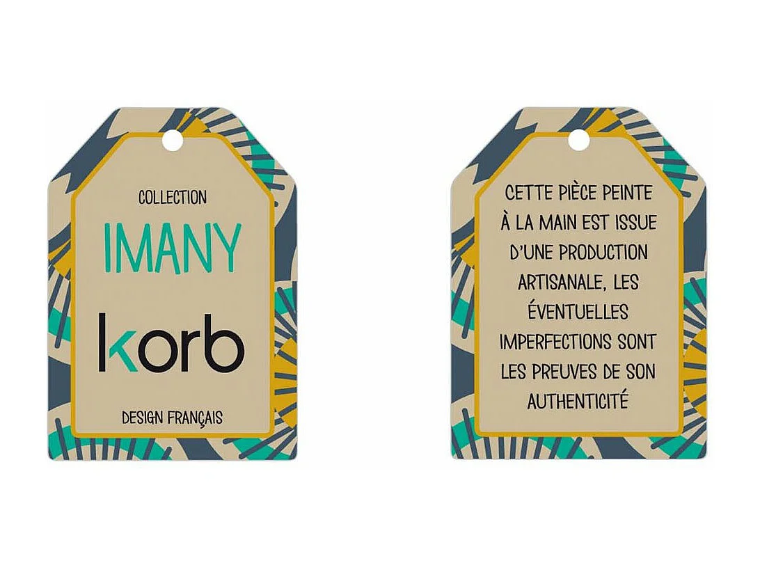 Plat rectangulaire imany 32 cm en grés