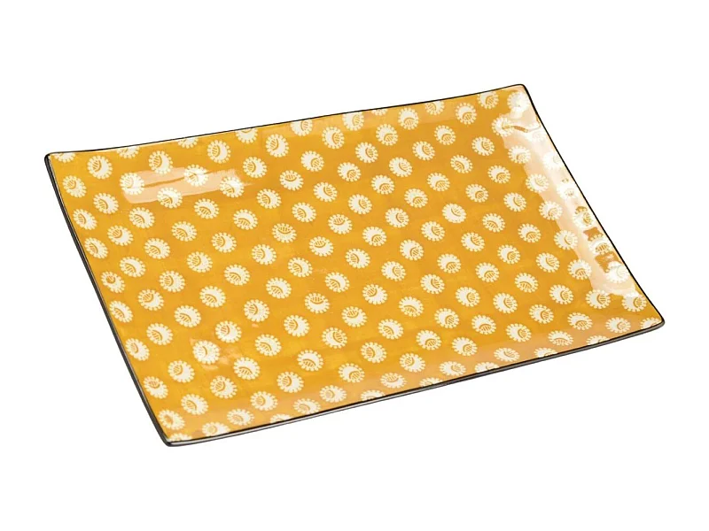 Plat rectangulaire imany 32 cm en grés