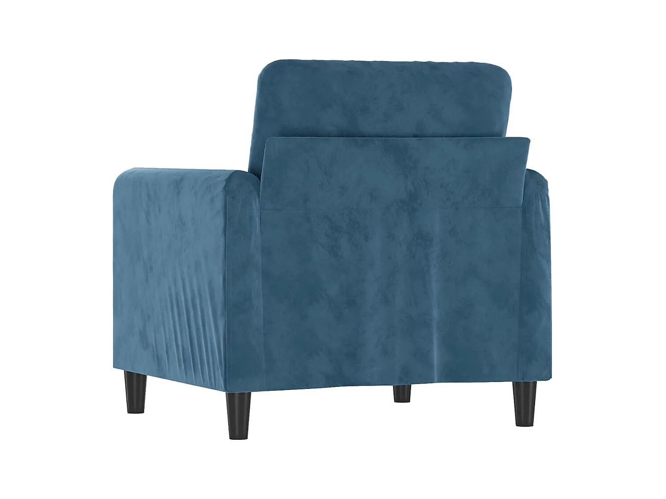 Sillón de terciopelo azul 60 cm PWFG37410