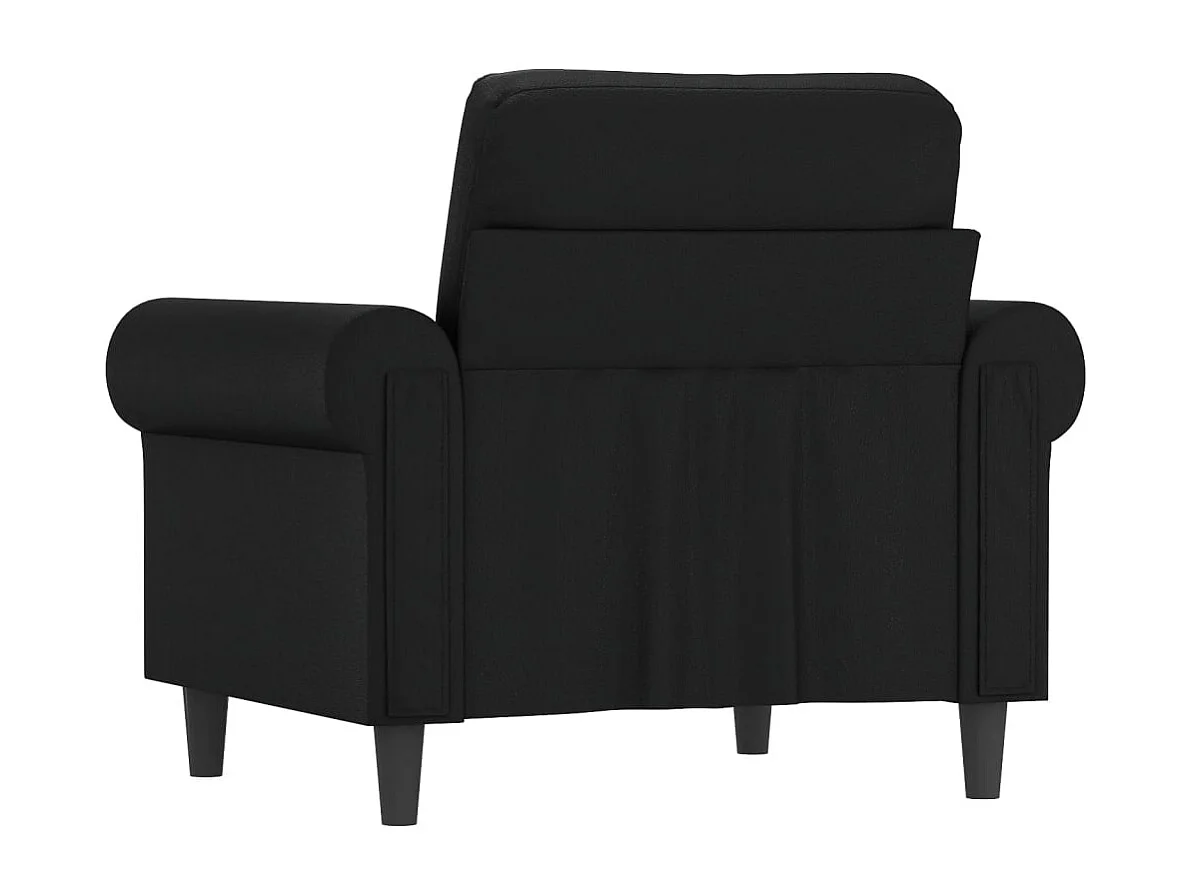 Fauteuil 60 cm kunstleer zwart NL343694