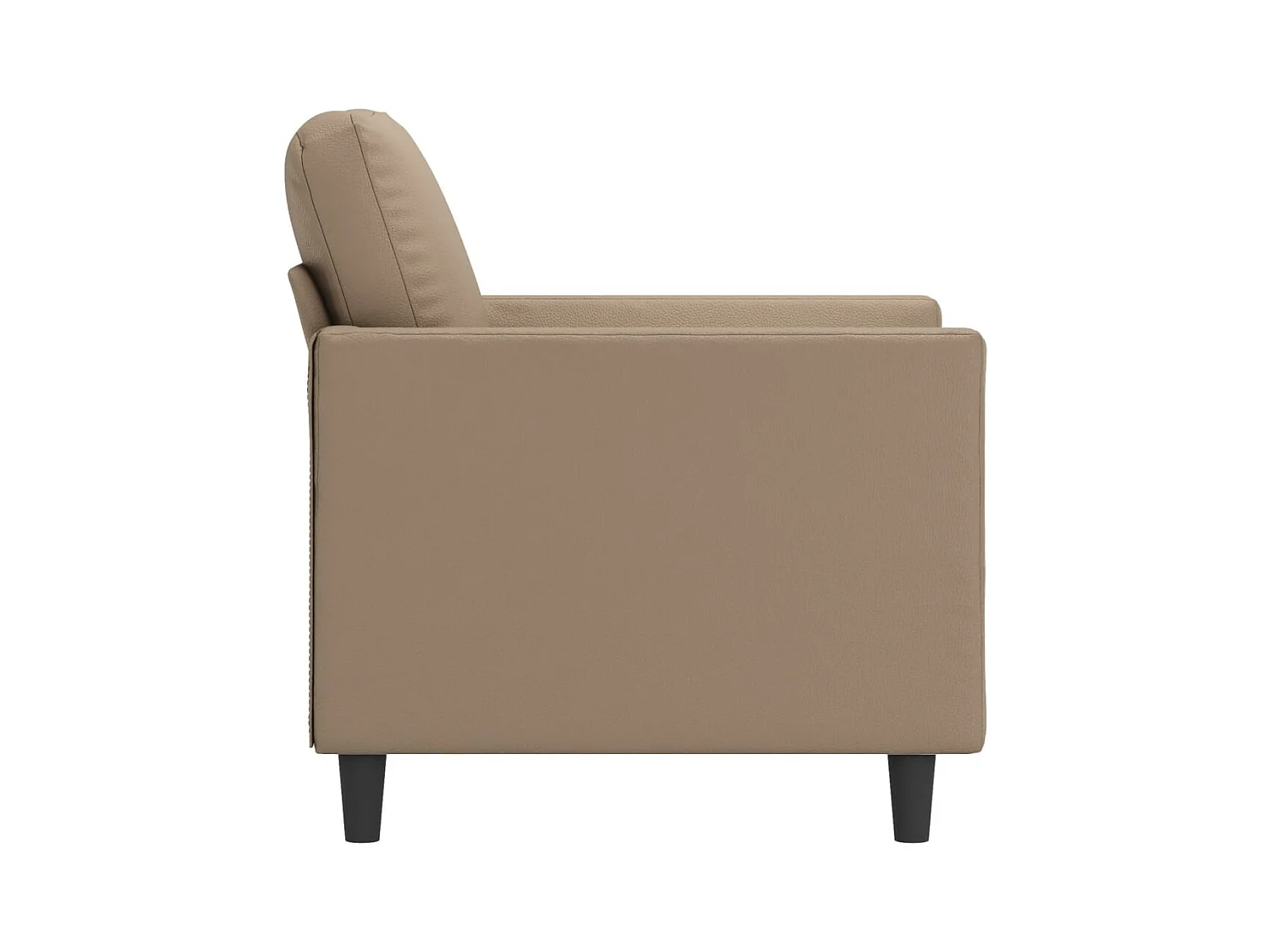 Fauteuil de salon Cappuccino 60 cm Similicuir FVBB76761