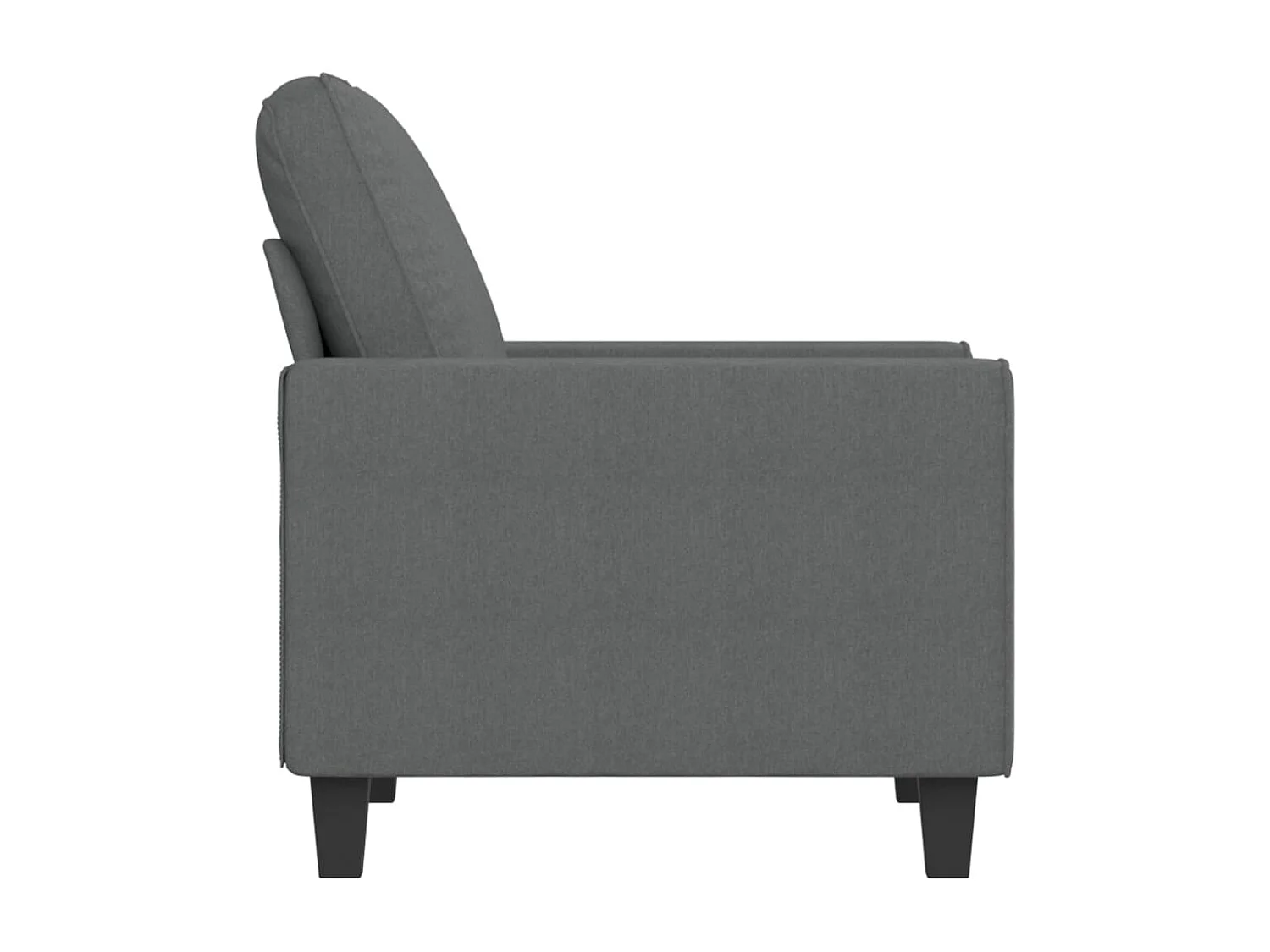 Poltrona 60 cm tecido cinzento-escuro PT657217