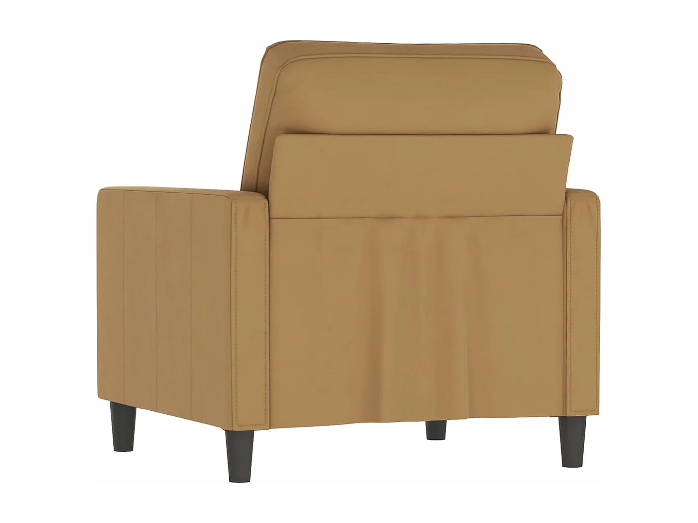 Fauteuil Marron 60 cm Velours REO80701