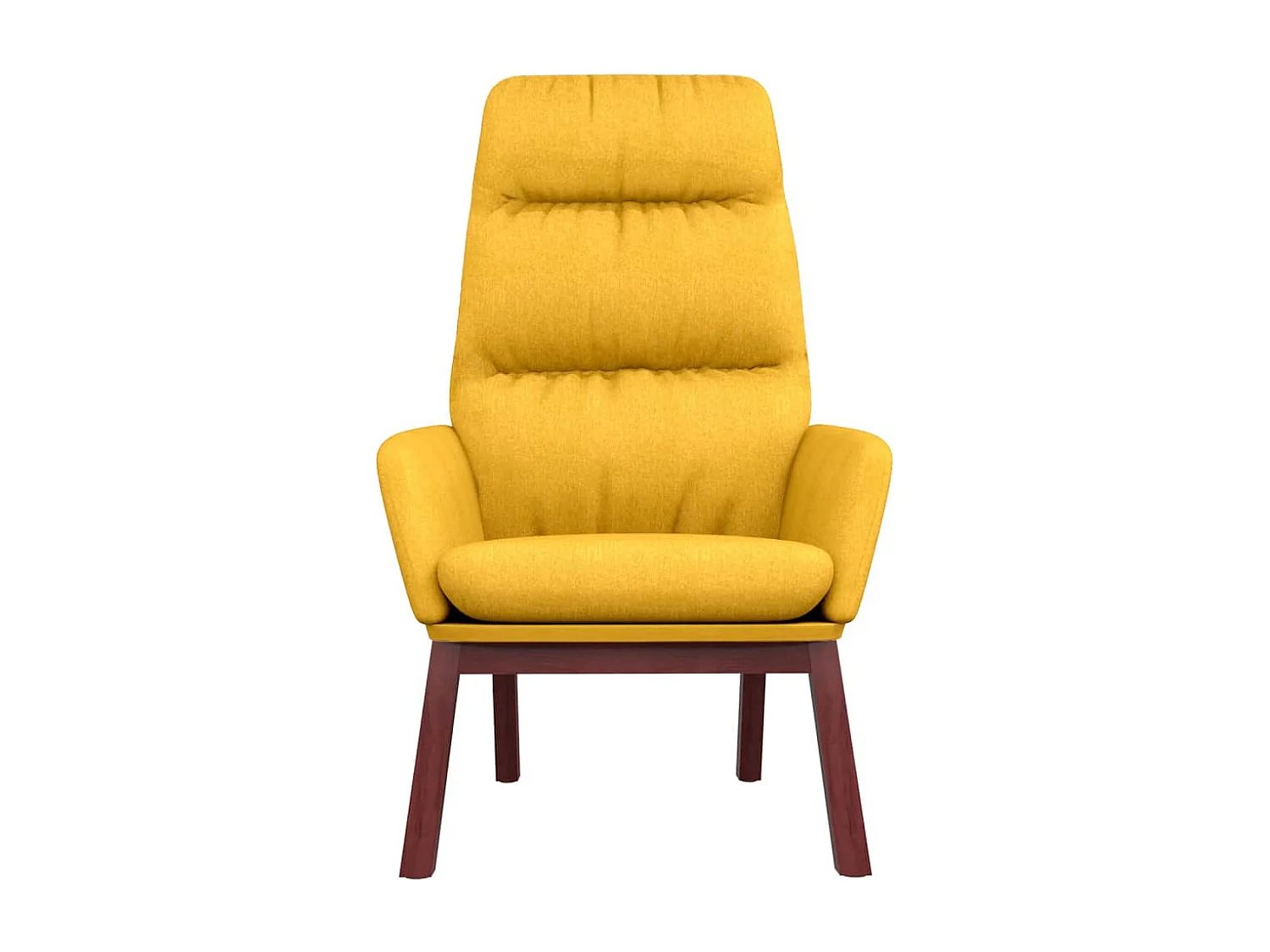 Fauteuil droit Jaune moutarde Tissu OIU8096