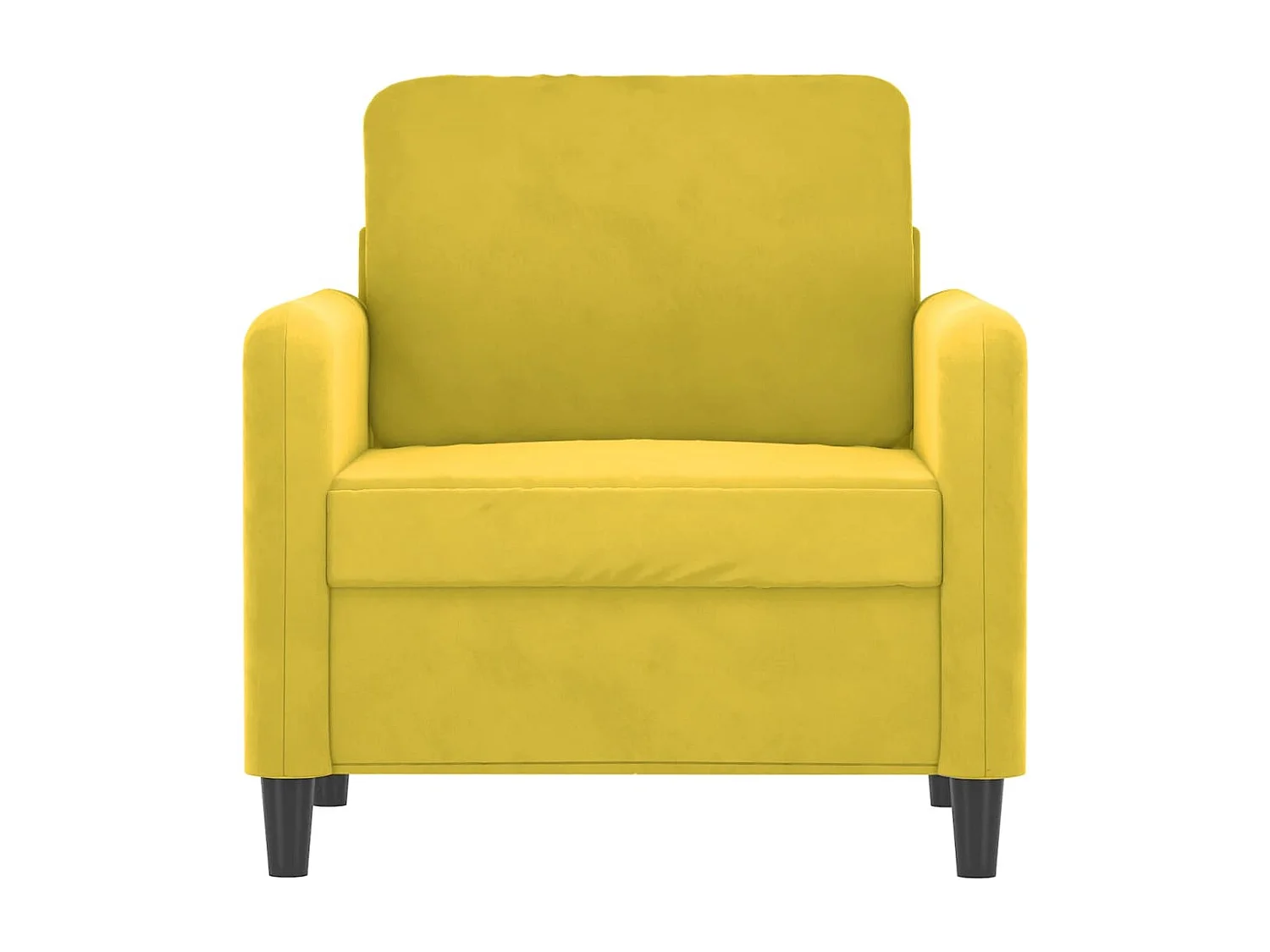 Fauteuil Jaune 60 cm Velours REO35076