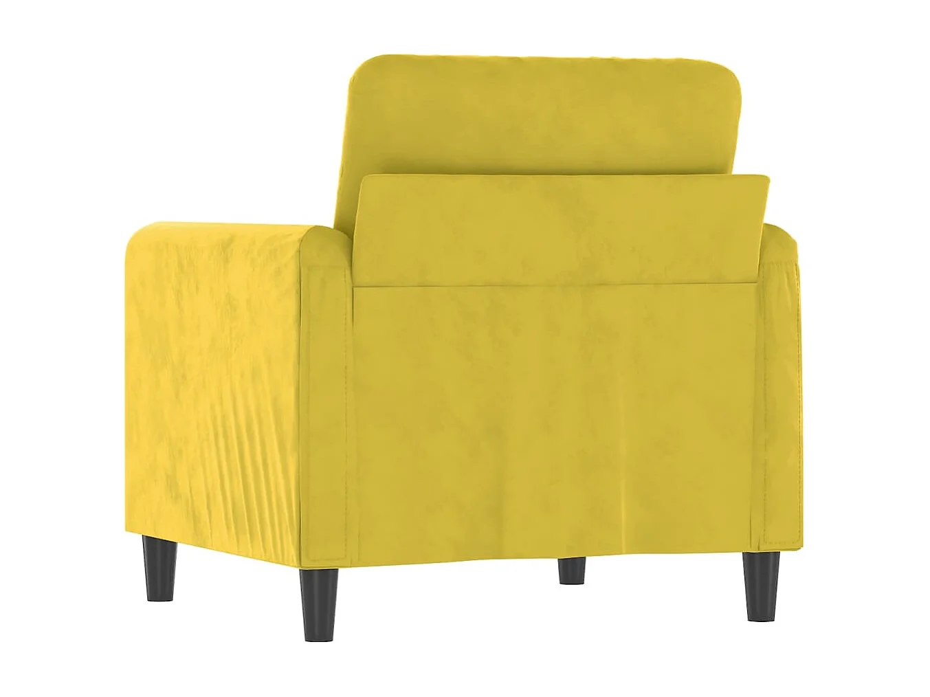 Fauteuil Jaune 60 cm Velours REO35076
