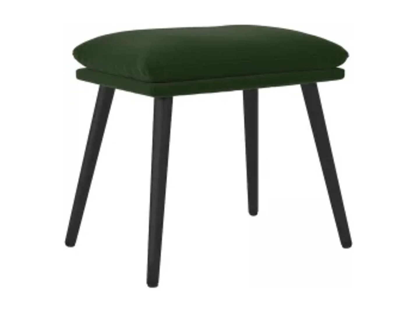 Sillón de relax con taburete terciopelo verde oscuro ES364463