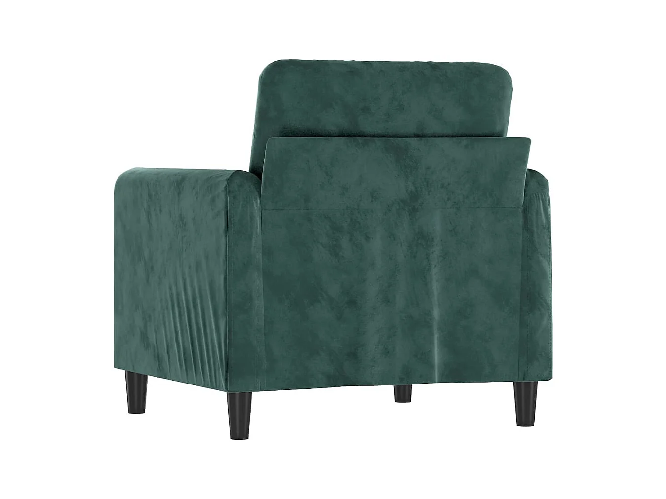 Sillón de terciopelo verde oscuro 60 cm PWFG61929