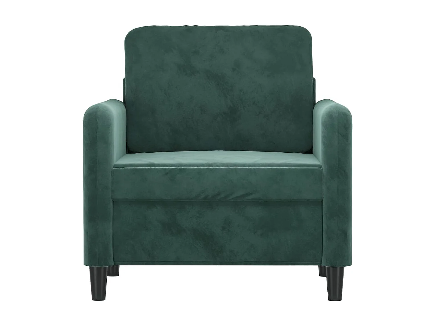 Poltrona 60 cm veludo verde-escuro PT549918