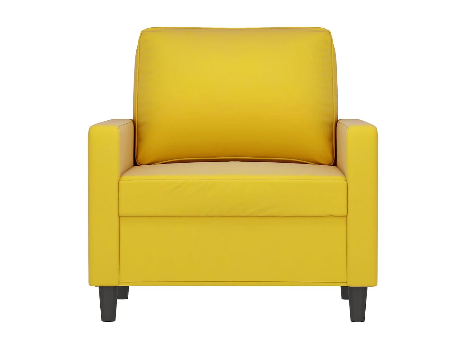 Sillón de terciopelo amarillo 60 cm ES584756