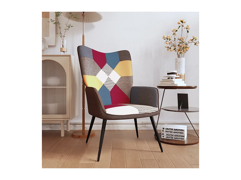 Fauteuil droit Patchwork Tissu LSJ4080