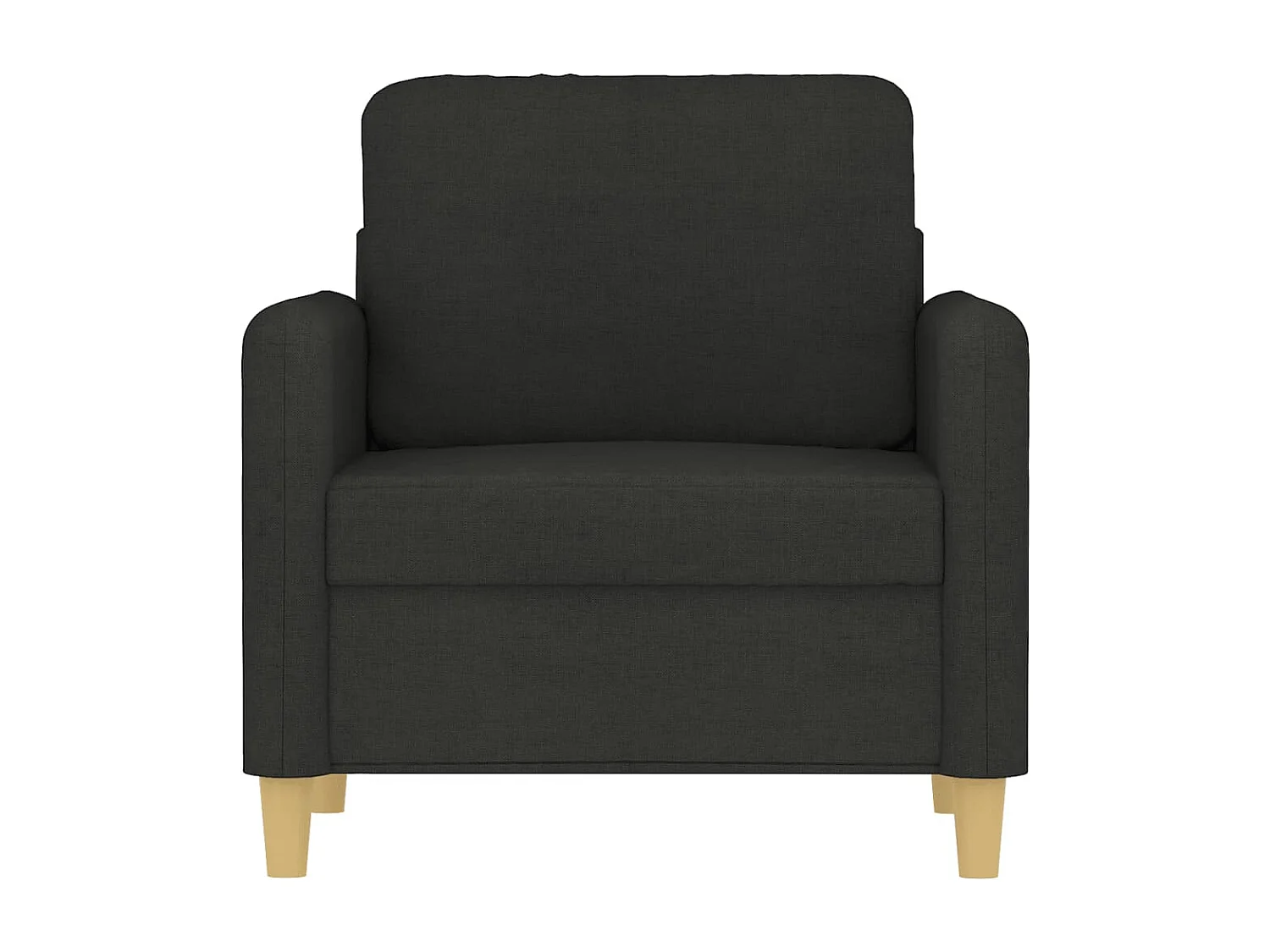 Fauteuil Noir 60 cm Tissu REO54081