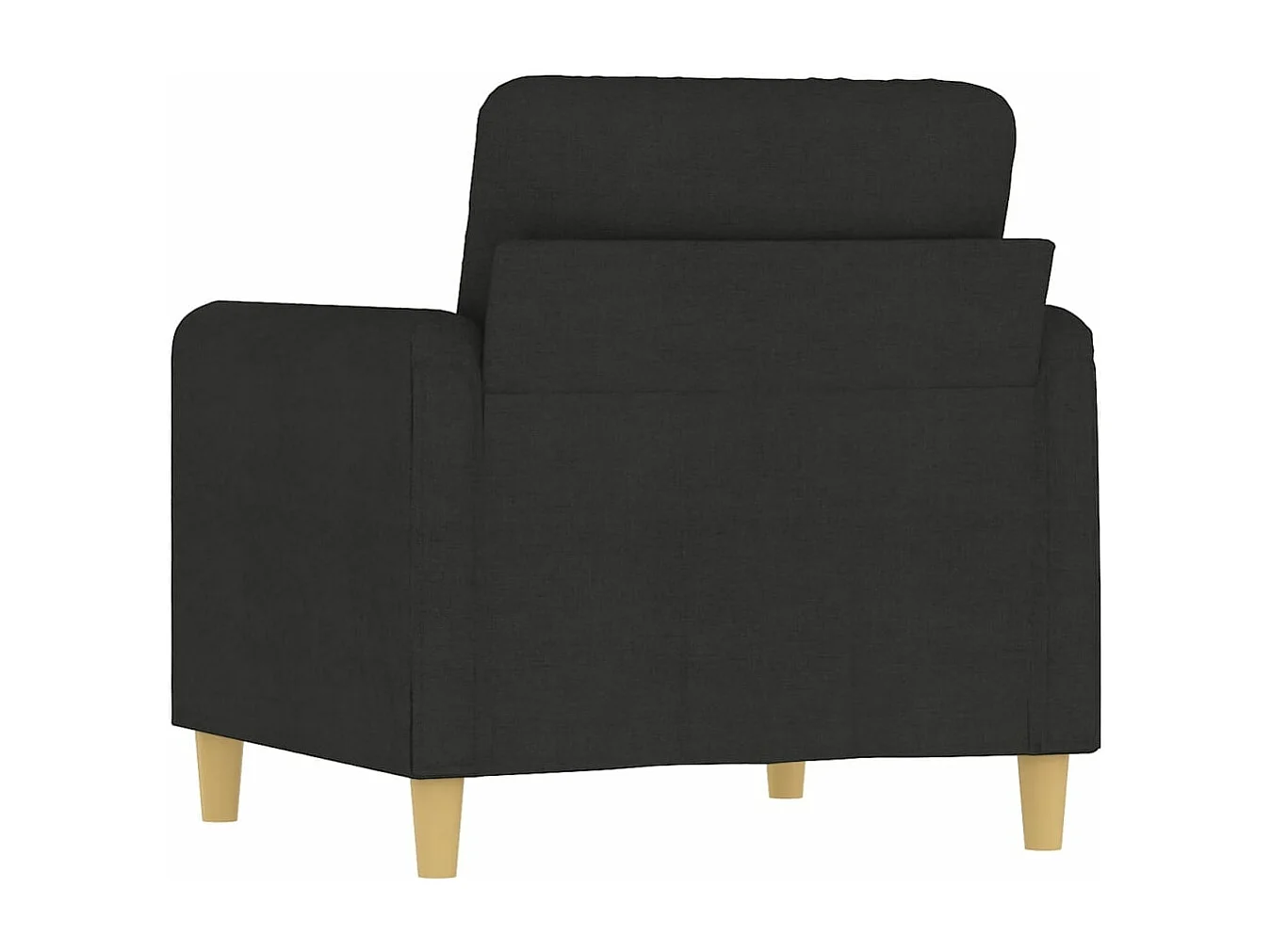 Fauteuil Noir 60 cm Tissu REO54081