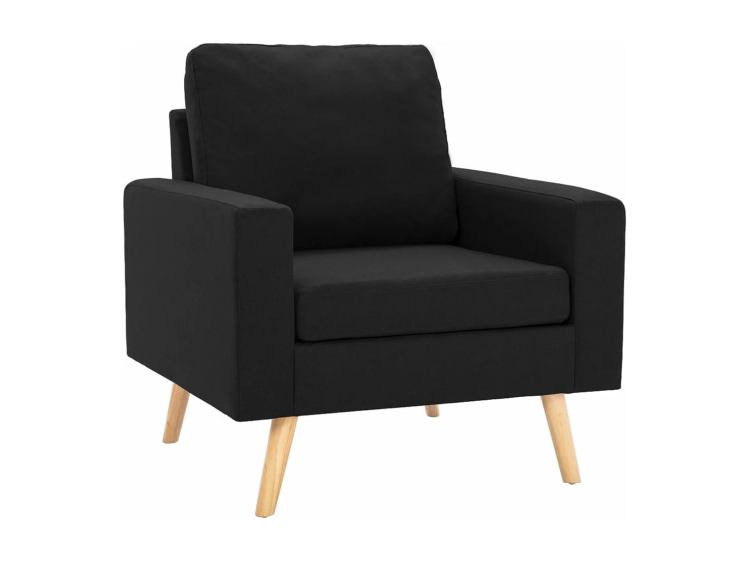 Sillón de tela negro PWFG24250