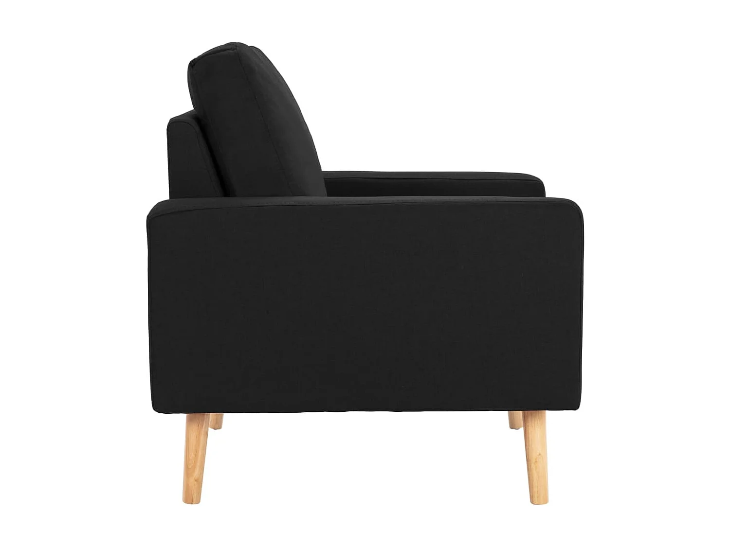 Sillón de tela negro PWFG24250