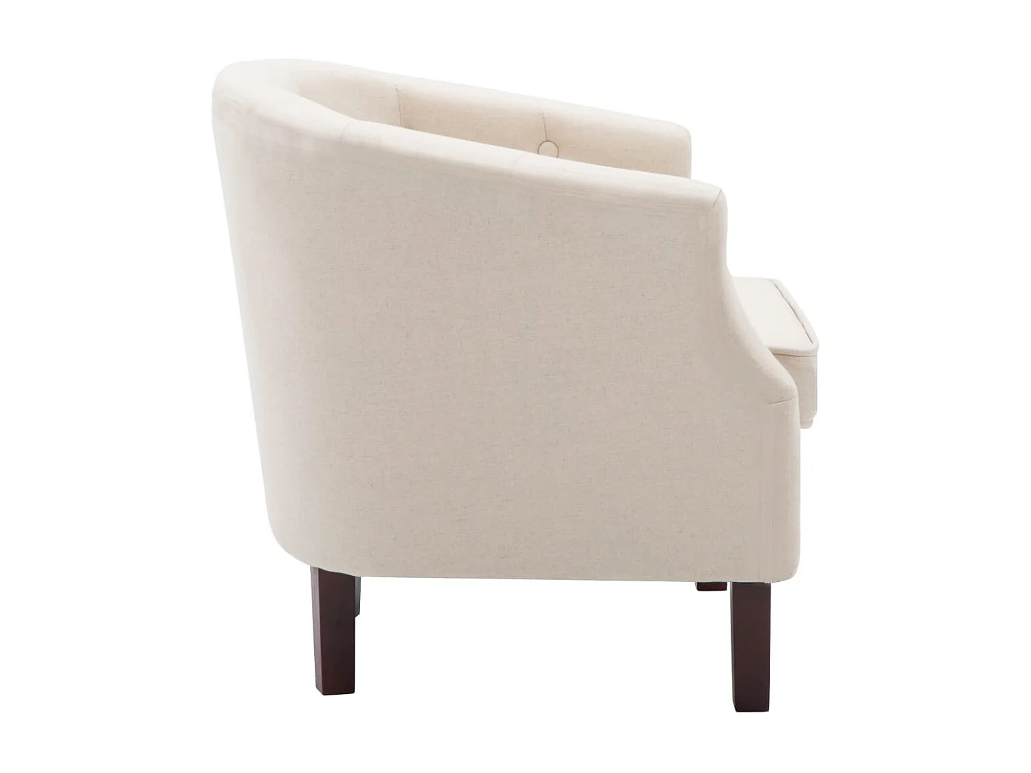 Fauteuil Beige Tissu REO72058
