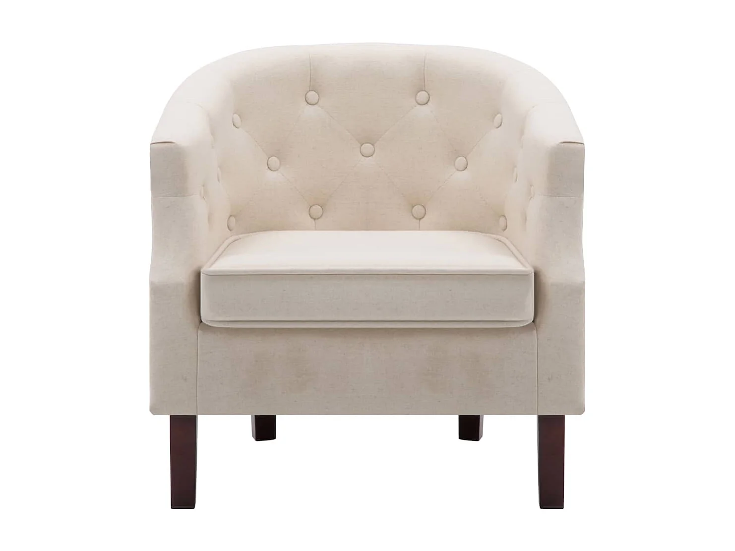 Fauteuil Beige Tissu REO72058