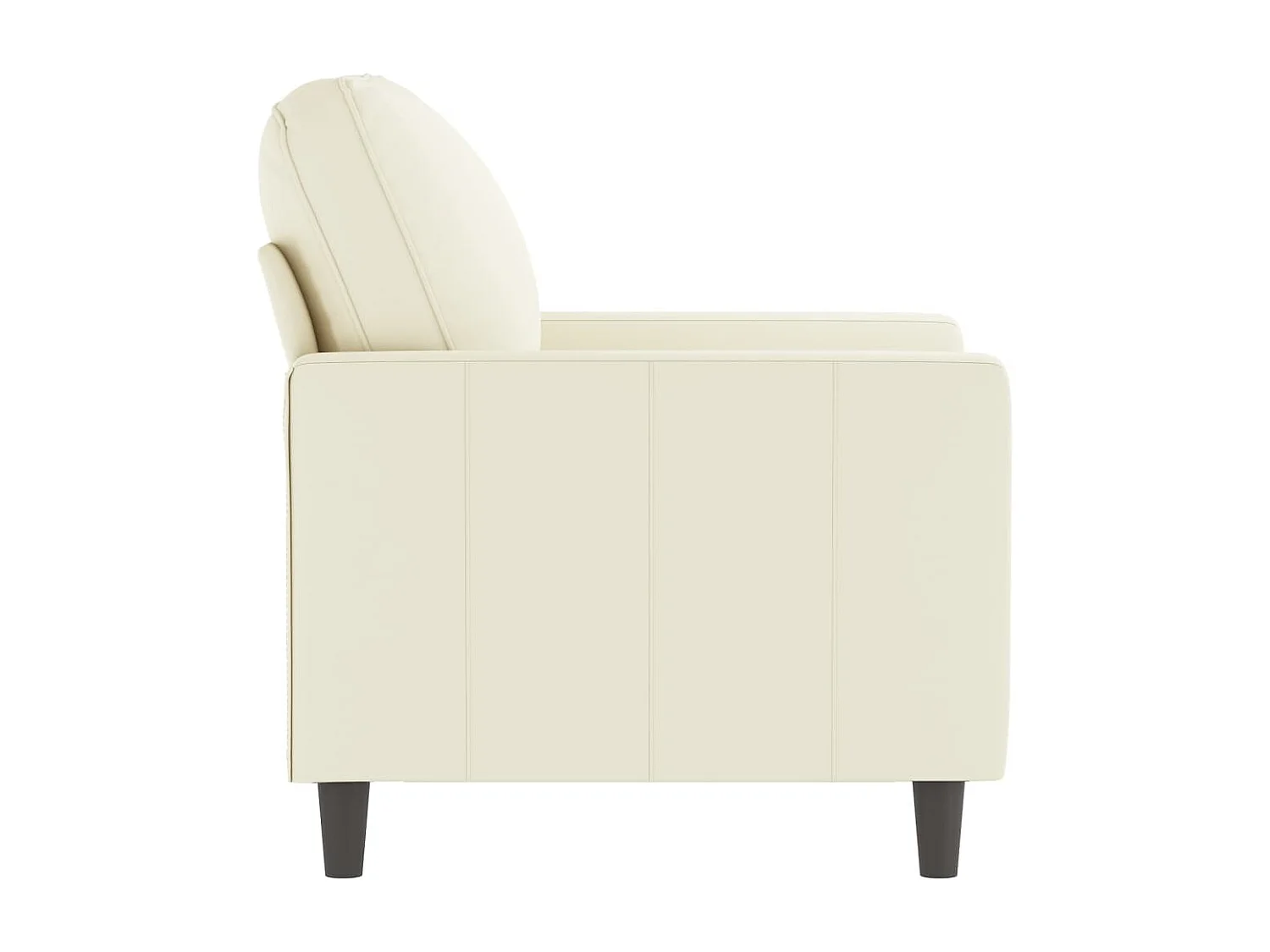 Fauteuil Crème 60 cm Velours REO71978