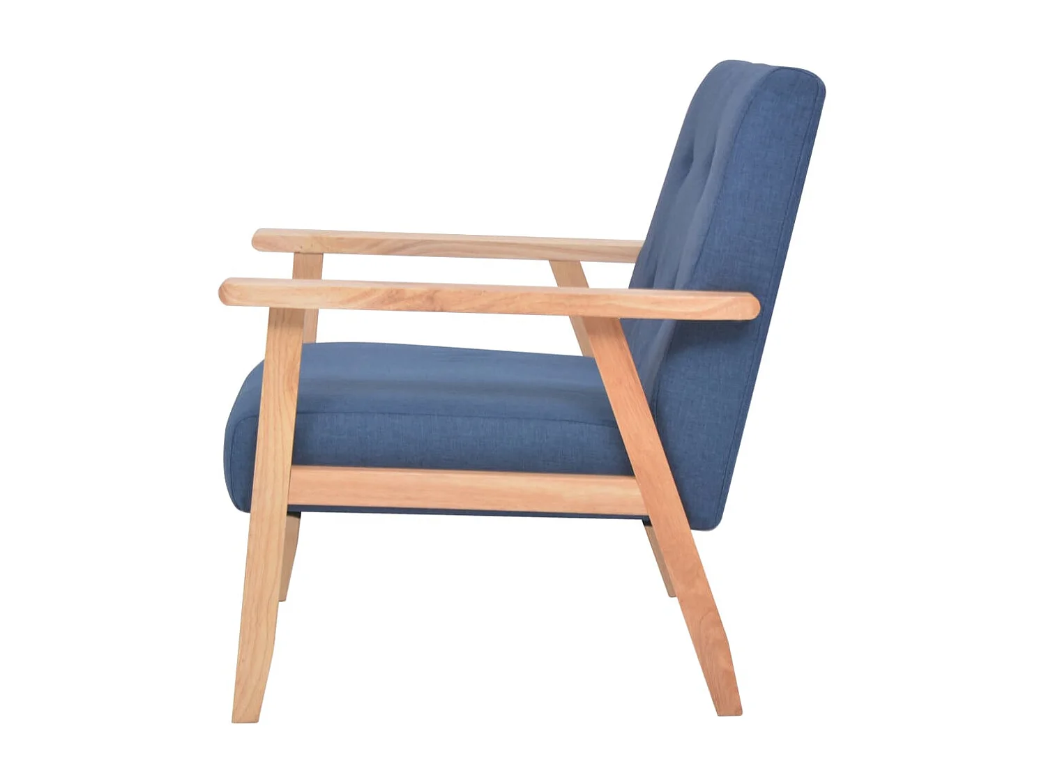 Fauteuil Bleu Tissu REO20198