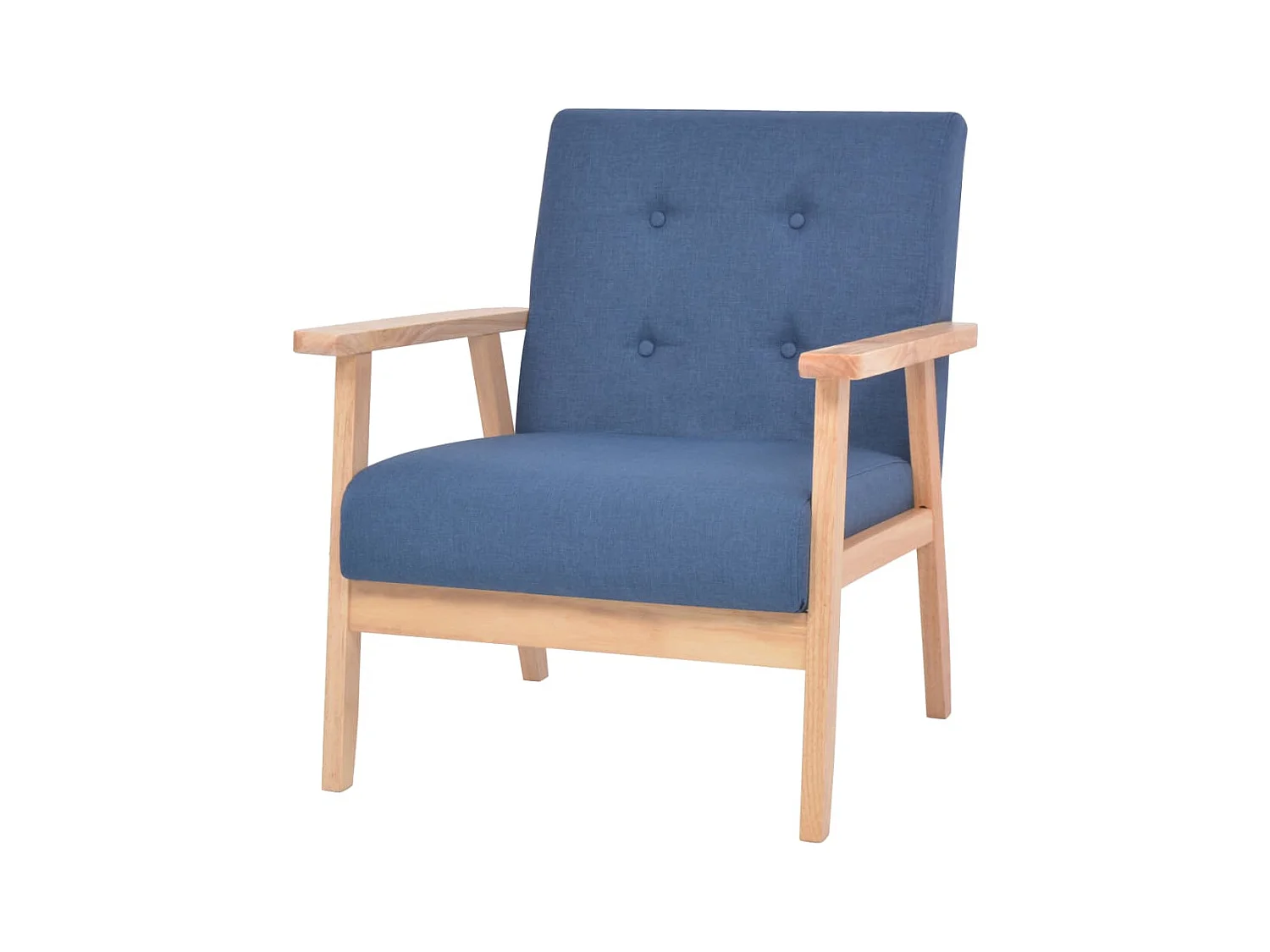 Fauteuil Bleu Tissu REO20198