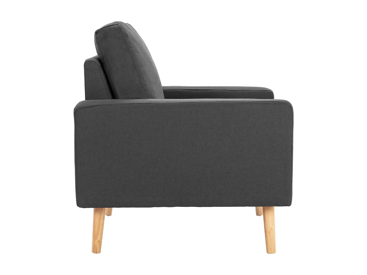 Fauteuil Gris foncé Tissu REO82383