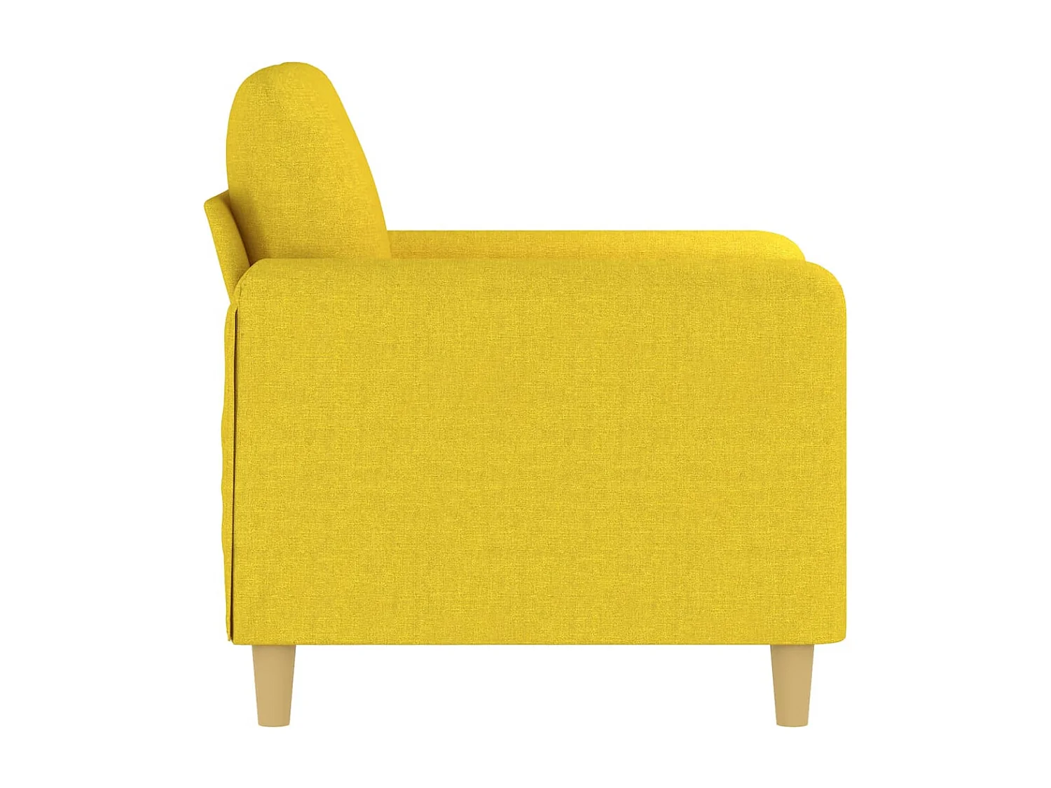 Fauteuil Jaune clair 60 cm Tissu REO75183