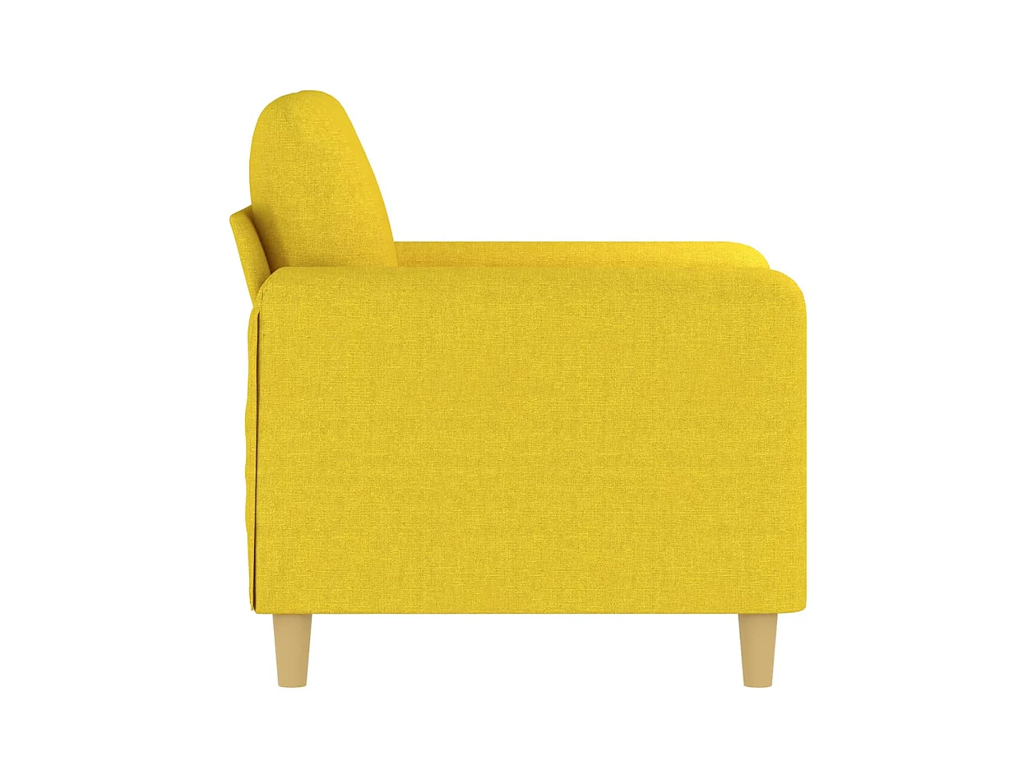 Fauteuil Jaune clair 60 cm Tissu REO75183