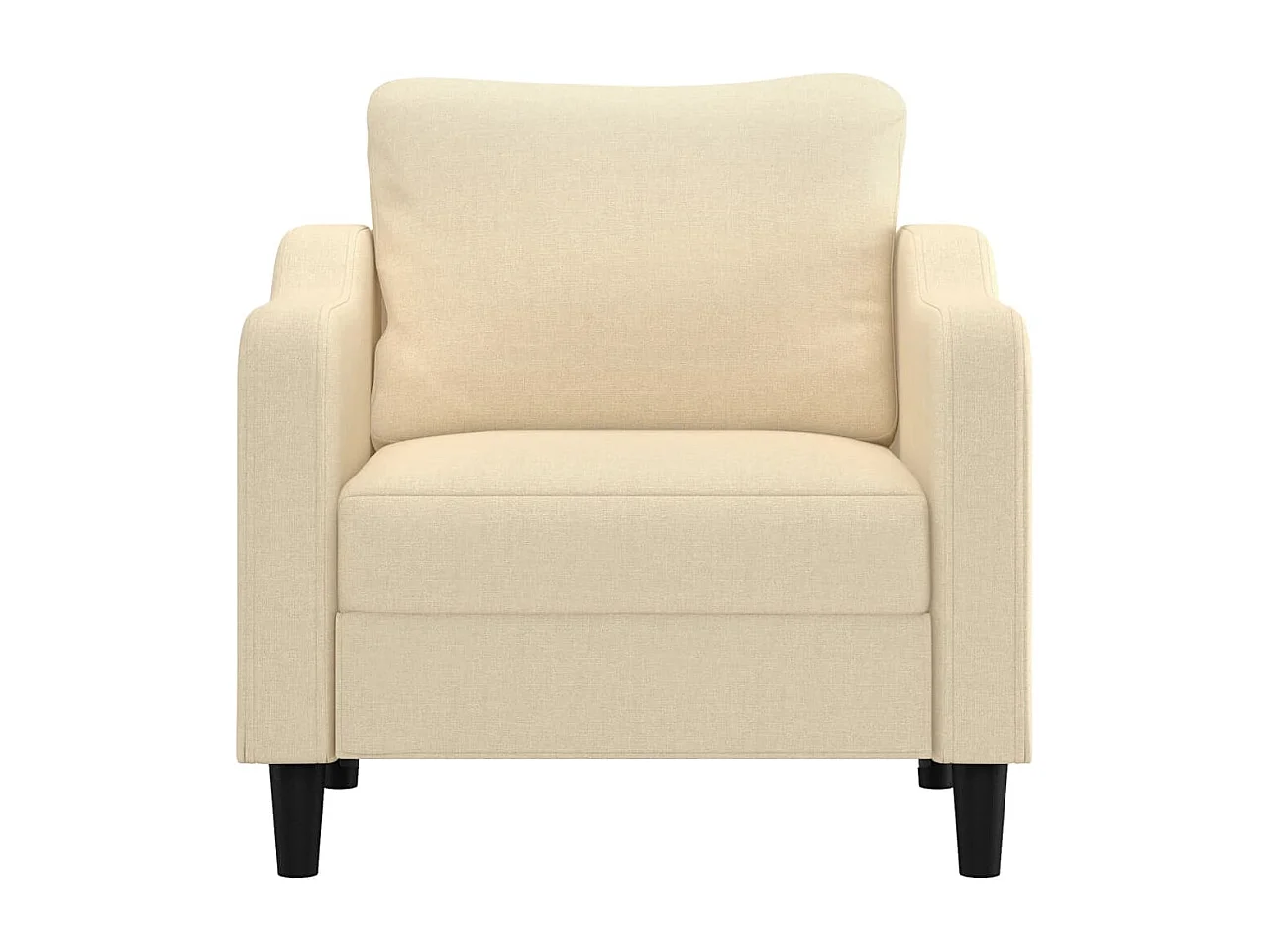 Fauteuil Crème 60 cm Tissu REO52879