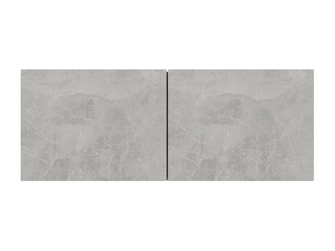 Meubles TV 3 pcs Gris béton Aggloméré WET1839