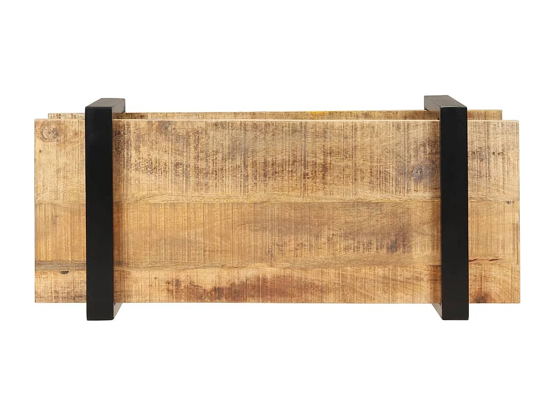 Meuble TV 90x40x40 cm Bois de manguier brut WET9212