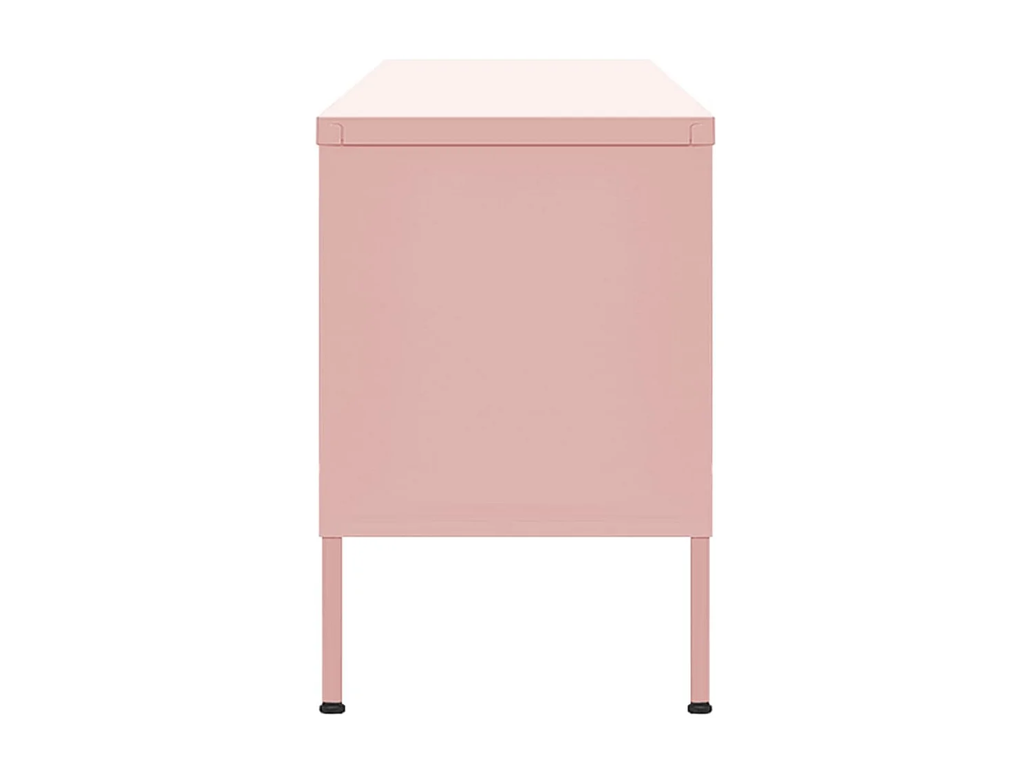 Mueble TV de acero rosa 105x35x50 cm YOE57524