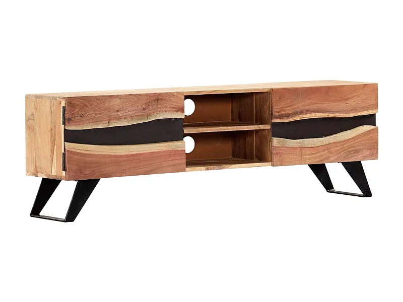 TV-Schrank,TV-Möbel 140 x 30 x 45 cm Massivholz Akazie -gkd11542