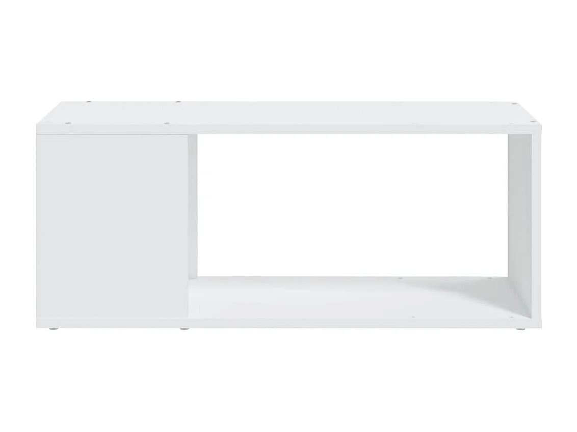 Meuble TV Blanc 80x24x32 cm Aggloméré WET3277