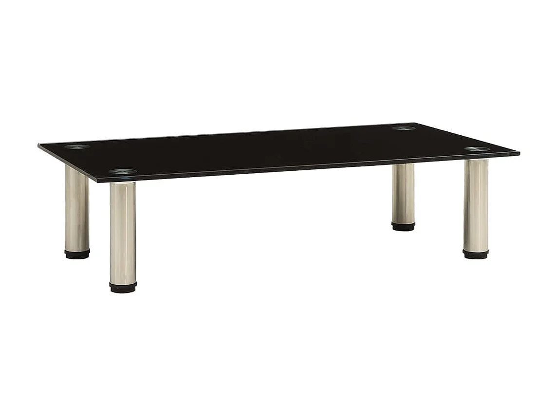 TV Stand | Armadietto TV | Mobile TV Black 60x35x17 cm Tempered Glass