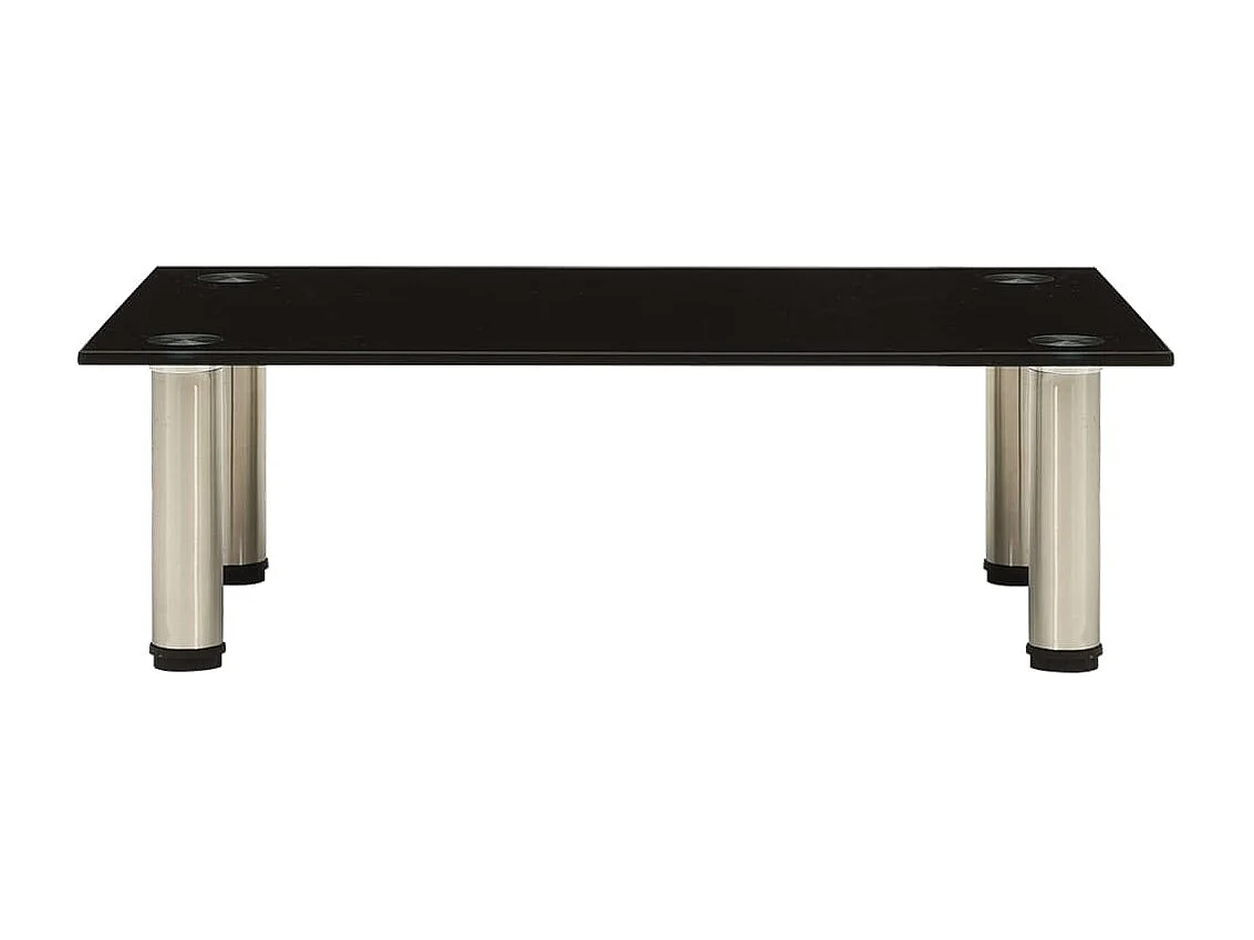 TV Stand | Armadietto TV | Mobile TV Black 60x35x17 cm Tempered Glass