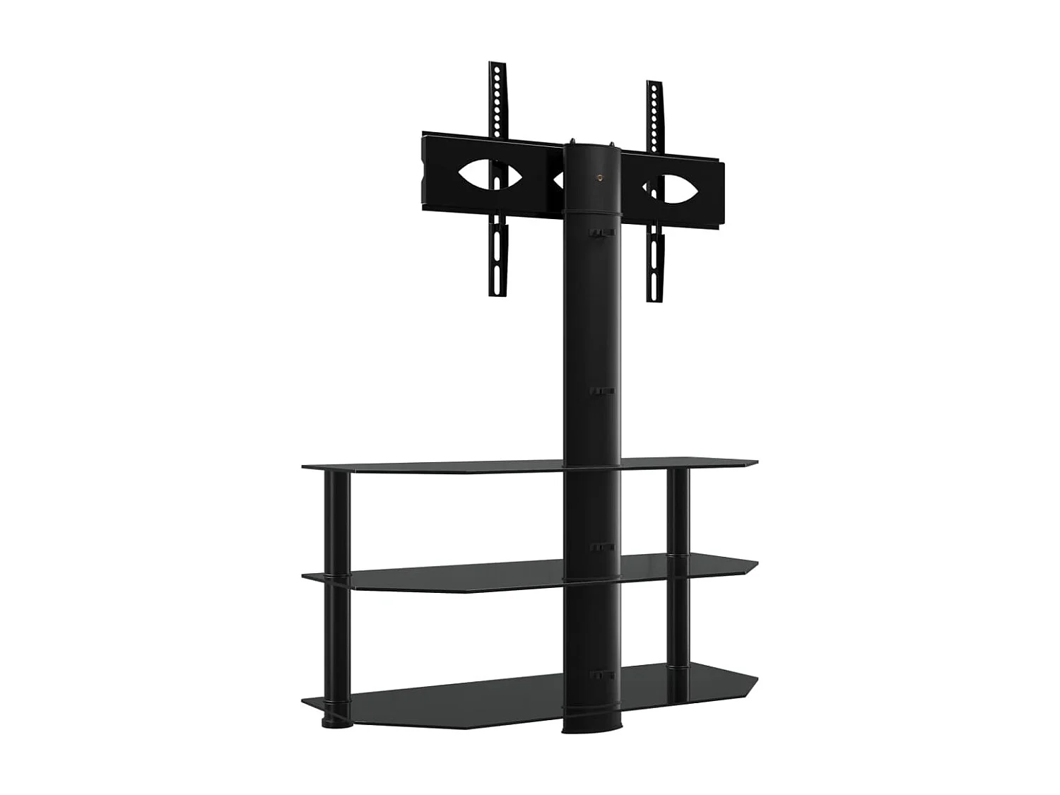 Meuble TV d'angle 3 niveaux pour 32-70 pouces noir WET8326