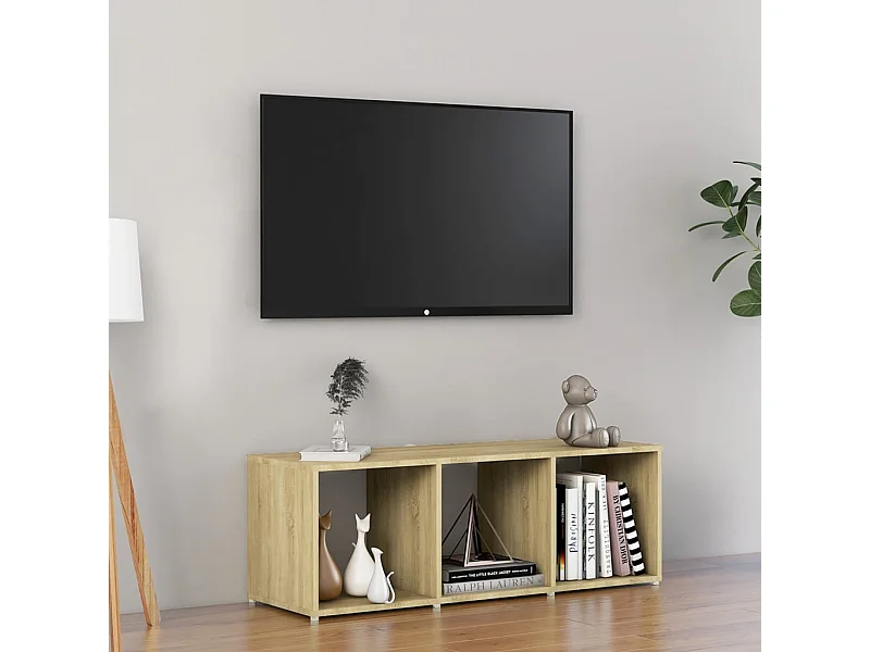 TV-Schrank,TV-Möbel Sonoma-Eiche 107x35x37 cm Holzwerkstoff -gkd503113